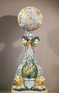 Celestial sphere on a pedestal with four lions, 1725
